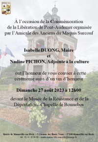 Commémoration de la libération de Pont-Audemer 